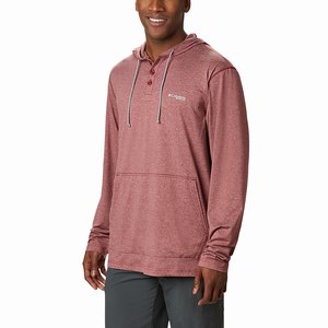 Columbia PFG Slack Tide™ Henley Hoodie Herr Rosa (OLNZJ0958)